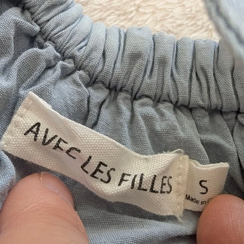 Avec Les Filles Light Blue Mini Dress Small